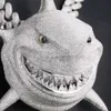 Iced Out Fashion Jewelry Buss Down Vvs Moissanite Shark Pendant Hip Hop 925 Silver 3d Animal Charm Pendant