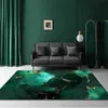 カーペットリビングルームのためのモダンな緑の丘のカーペット贅沢な家の装飾ソファテーブル抽象産業アンチスリップフロアマット用の大きなエリアラグ
