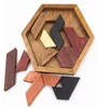 Kids Puzzles Wooden Toys Tangram Jigsaw Board Geometric Shape Training Brain IQ Games Puzzle Educational Toys for Children Christm5673723