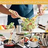 Spoons Non-absorbent Bamboo Engraved Cookware Set Of 5 Funny Wooden Cooking With Long Handles For Home