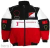 Giacca da corsa F1 di Formula Uno Autunno Inverno Giacca stile americano vintage Tuta da ciclismo da motociclista Tuta da motociclista Tuta da baseball Outdoor antivento Racin Y5LG