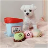 Dog Toys tuggar korea glass hink glöd boll set p leksak med funn8637964 droppleverans hem trädgård husdjur leveranser dhvdv