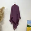 Etniska kläder eid muslim långa khimar turban för kvinnor ramadan wrap overhead hijab bön abaya islam dubai niqab headcarf indonesia