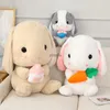 Pluche poppen Schattig konijntje gevuld knuffel Zacht konijnspeelgoed Bunny Kinderkussenpop Cadeaus voor kinderen Grilfriend Baby Begeleiden slaapspeeltje