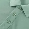 Plain Long Sleeve Polo Shirt Men Women Solid 3 Buttons Lapel T Shirts Autumn Winter Golf Polos Regular Mens Tops Clothing Custom