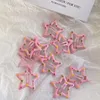 Hair Accessories Y2k 90s Aesthetic Candy Color Star Hairpin For Woman Charm Sweet Clip