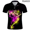 Męskie polo printowe koszulę polo Men Men Cool Ropa Butterfly Homme Fashion Camisas Streetwear Casual Hombres HARAJUKU krótkie rękawy