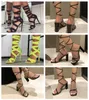 With Box Dress Shoes ford Heels Padlock Pointy Naked tom Sandal Pointy Toe Shape Shoes Woman Designer Buckle Ankle Strap Heeled High Heels Sandals 36-43