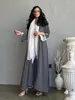 Etnische kleding Dames moslim gebedsjurk Vest Lang Midden-Oosten Herfst en winter Europa Amerika Dubai Elegant gewaad