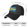 Ballkappen Benutzerdefinierte Flagge von Schweden Baseballmütze Hip Hop Damen Herren Verstellbarer Papa Hut Herbst