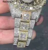 AP Watch Diamond Moissanite Iced Out kan passera test UT4D Mens Mosang Stone Movement för Top Montre de Luxe Wristwatch Mechanical Automati7B0L