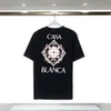 24SS Heren T-shirts Nieuw Casablanca Tropisch Fruit Print Los T-shirt met korte mouwen casablanc