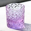 Luxury K9 Optisk kristall Whisky Glass Cut to Clear Edo Kiriko Colorful Whisky Glass Cup Handmiterad glas tumlare 7oz