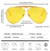 Solglasögon Jackjad Nytt mode 3138 Shooter Style Vintage Aviation Solglasögon Metal Circle Brand Design Sun Glasses Oculos de Sol med Hood YQ240120