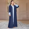 Etnische kleding Ramadan Eid Abaya Hijab Moslim bescheiden jurk voor vrouwen Arabisch Dubai Lange mouw Open Abaya Kimono Kleding Islamitisch Turkije