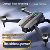 Novo drone S91 EVO com motor sem escova HD Câmera dupla Localização de fluxo óptico WIFI FPV Modo sem cabeça RC Brinquedos quadcopter dobráveis, perfeito para presente de ano novo