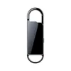 Ringe Yescool A50 Schlüsselanhängerform, sprachaktiviertes Mini-Digital-Audio-Voice-Recorder, Besprechung, Aufnahme, Wiedergabe, klares Stealth-Diktiergerät