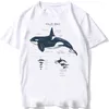 メンズTシャツキラークジラ解剖学生物学面白いTシャツユニセックス半袖夏ビーチヒップホップスタイルホワイトカジュアルティーシーライフトップス