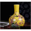 Vasos Jingdezhen Cerâmica Ameixa Grande Vaso Colorf Flor Arranjo Chinês Sala de estar Decoração de Casa 7567579 Drop Delivery Garden Dhqde