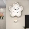 Zegary ścienne zegar sypialnia mechaniczna wisząca dziewczyna Dziewczyny Modern Silent Room Relij de Pared Home Decoration Akcesoria