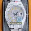 AP Moissanite Mens zegarki automatyczne VVS Silver Diamonds Pass Pass Test Automatyczny Ruch Eternity Watches RRF Najnowsze produkty 126334 126331 126333 Red A