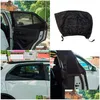 Carro pára-sol 2 pacote dianteiro e traseiro janela mosquito sn sombra preto malha suv uv cortina gota entrega celulares motocicletas interior acce dhpxk