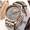 2024 Newest Wristwatches POEDAGAR Top Casual Men Watch Chronograph Waterproof Date Full Steel Quartz Men's Business Relogio Masculino P802