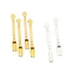 Stile di moda Cera Dabber Strumento Fumo Oro Argento Cucchiaio di metallo Uso per Sniffer Pippotto Snuff Olio Pale per tabacco Polvere Metallo Dabber Dab Strumento Accessori per fumatori