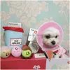 Cão brinquedos mastiga coreia balde de sorvete brilho bola conjunto p brinquedo com funn8637964 entrega de gota casa jardim suprimentos para animais de estimação dhvdv