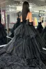 Vestido de baile de tule em camadas, espartilho de renda pura, manga destacável, vestido de baile Quinceanera, concurso, evento formal, ocasião especial, gala, tapete vermelho, vestido de passarela