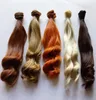 5pcslot bjd saç kıvırcık 25cm bebek perukları için sentetik saç diy1172932