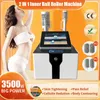 Ny 2 i 1 inre kulvalsslingmaskin EMS EMS Ultraljud RF Roller Smärtlindring Fett Burning Body Slimming Cellulite Reduction Machine