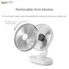 Ventilatori elettrici Mini ventilatore portatile Rotazione automatica Ventilatore da tavolo 4 velocità Vento silenzioso Raffreddatori d'aria regolabili Ricaricabili per ufficio Home Desktop OfficeL240122