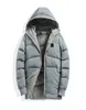 Fluffiga klädjackor gås ned uppvärmd mens stil svart puffer jacka vinter neddy coat mode märke hög kvalitet6354843