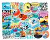 50st Lot Summer Surfing Beach Stickers Laptop Skateboard Guitar Bagage Case Car Motorcykelcykelcykel Graffiti Stickers Waterproof PVC8179631