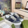 Designer Casual schoenen Dames schoenen Trainer Men Sneakers Dikke Soled Sneaker schoenen Zwart Wit groen Blauw denim Leer Casual sneaker Maat 36-44 009