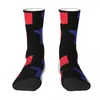 Herrstrumpor franska flagglogo unisex utomhus 3d tryck Happy Street Style Crazy Sock