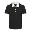 Formal Mens Polo Camisas Designer Polos Homens Moda Casual Verão Algodão Carta Impressão Bordado Polo Camisetas