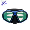 Diving Masks QYQ Fashion Diving Mask With Electroplated Color Iron Tempered Glass Lens Environmentally friendly silica gel ventilation tubeL240122