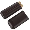 Storage Bags 2 Finger Travel Holder Case Durable Fashion Environmental Leather With Cutter For Gifts Lovers
