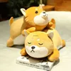 Bonecas de pelúcia 1pc adorável gordura shiba inu corgi cão brinquedos de pelúcia recheado macio kawaii animal dos desenhos animados travesseiro bonecas presente para crianças do bebê