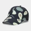 Ball Caps 2024 Four Seasons Cotton Fruit Print Casquette Baseball Cap Adjustable Outdoor Snapback Hats For Men And Women 203