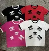 夏の新しいレディースニットTシャツセーターカジュアルニットウェディンレイブルブランドデザイナーニットCCトップス