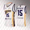 Metropolitans Steeve Ho You Fat White Home French Basketball Maillot de basket-ball # 15 Jersey Purple Jersey Men de femmes