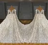 TOUNNINGBRIDE 2024 3D blommig blomma bollklänning bröllopsklänning underbar av axel långärmad puffig prinsessa afrikanska bröllopsklänningar