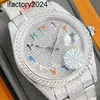 Ap Watch Diamond Moissanit Iced Out kann den Test bestehen. Mechanische Herren-Business-Armbanduhr mit 40 mm Diamant-Lünette, klassisch für Armbanduhren mit Kalender, Montre De Luxe