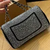 Bling bling mulheres sacos de designer sacos de luxo sacos de ombro moda crossbody sacos de corrente de couro clássico marca feminina bolsas de embreagem senhora carteira bolsa sacos