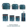 7 Stuks Set Reisorganisator Opbergzakken Koffer Draagbare Bagage Kleding Schoen Netjes Pouch Verpakking Gevallen 240119