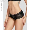 Sexy Set DOBREVA Women's Floral Lace Bikinis Underwear Sexy See Through PantiesL240122