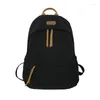 Schultaschen -Rucksack für Frauen, die mit fester Farbe mit mittlerer und hoher Schüler eingerüstet sind, einfache Kapazität